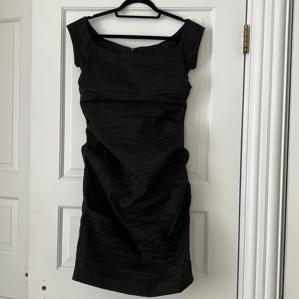 Off the shoulder cocktail dress